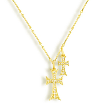 LUSSO™ Double Cross Necklace